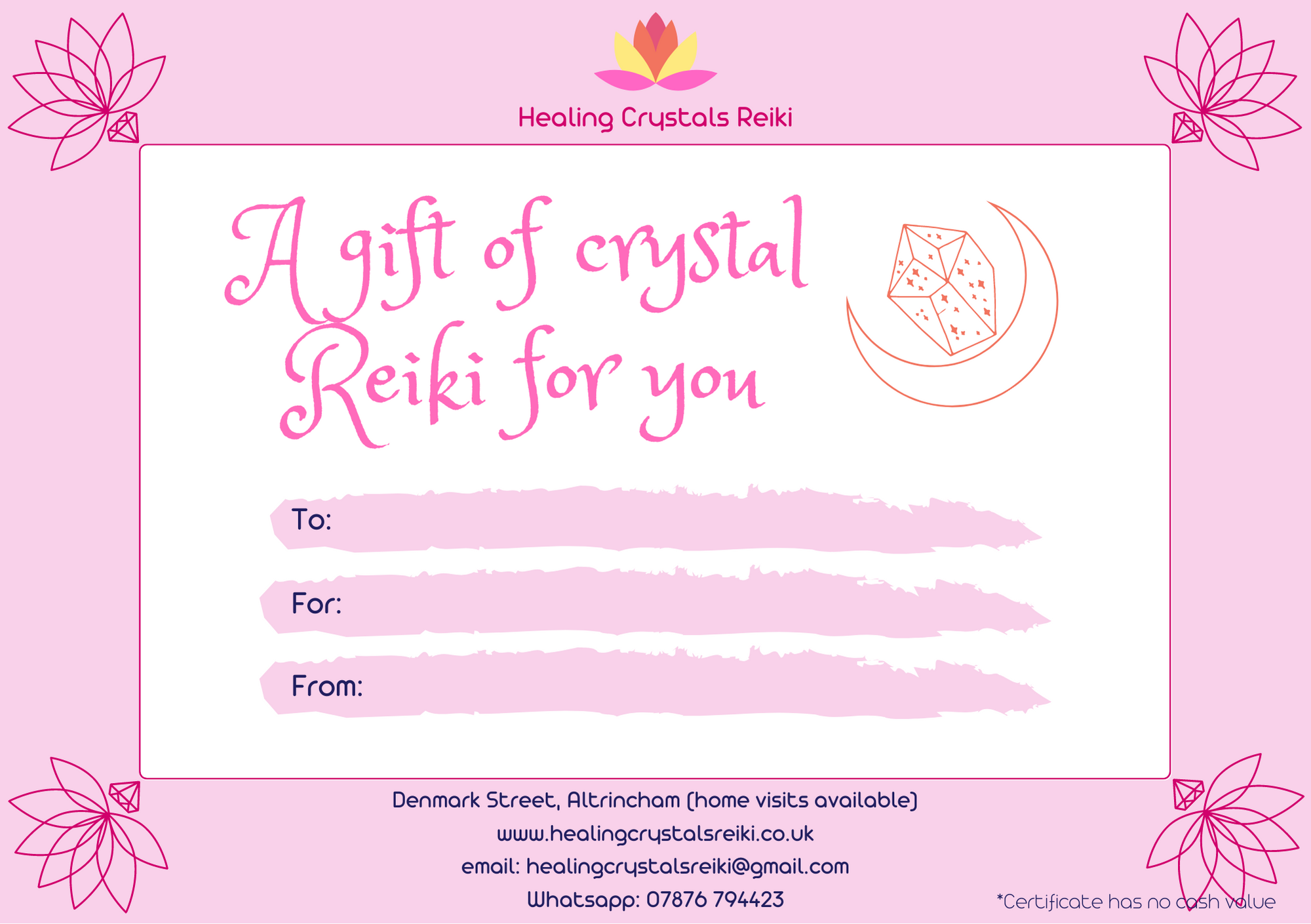 Printable gift voucher